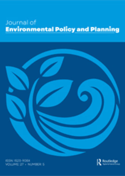 Cover image of journal in different shades of blue